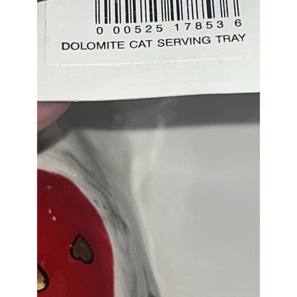 Karen Rossi for Silvestri Dolomite Cat Serving Tray Kitty Hearts RARE! NWT - Picture 8 of 13